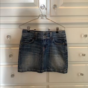 Red Engine jean skirt